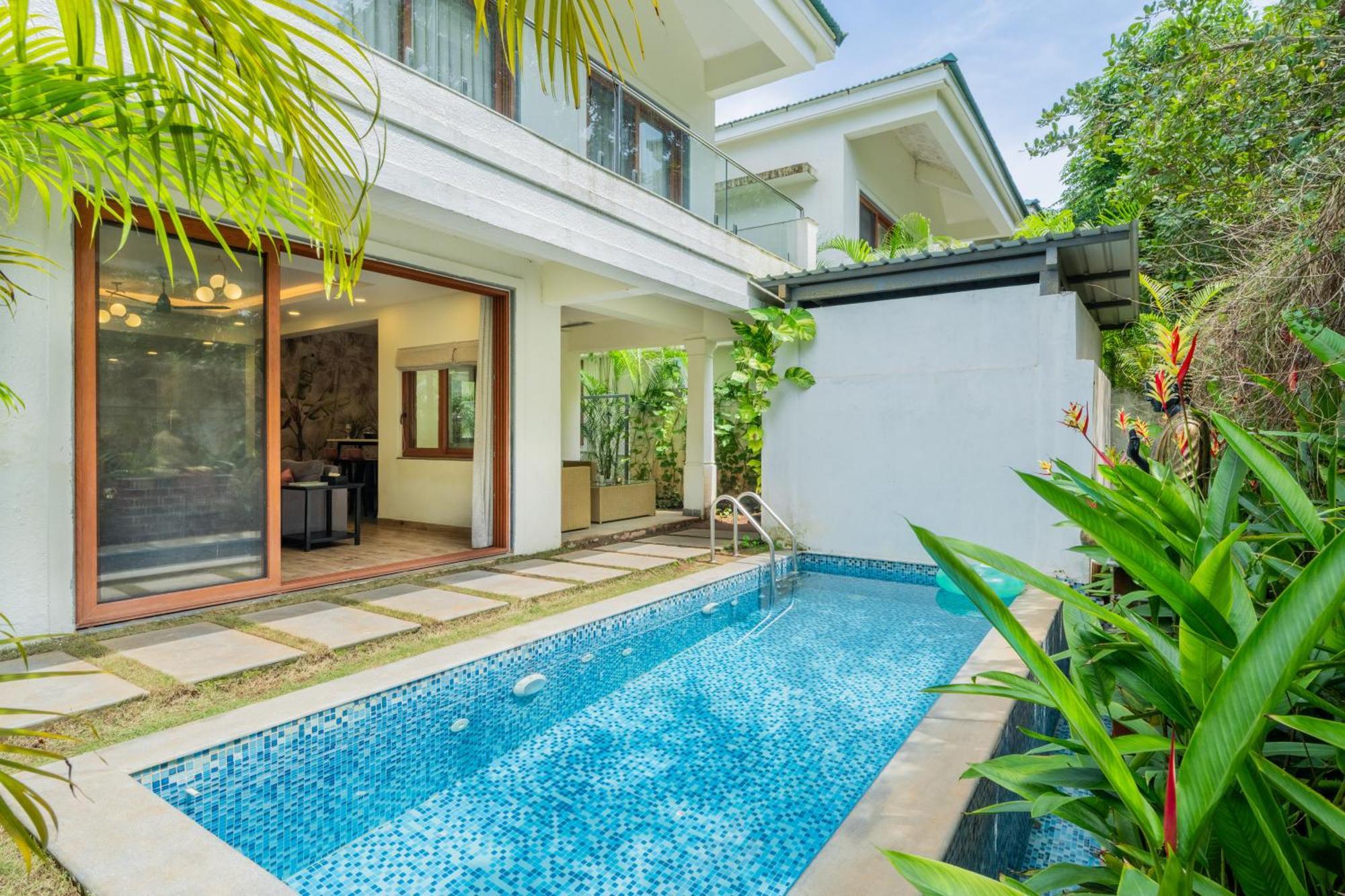 Elivaas 3 Bhk Pvt Pool & Bar - Villa Valerie Oxel Exterior photo