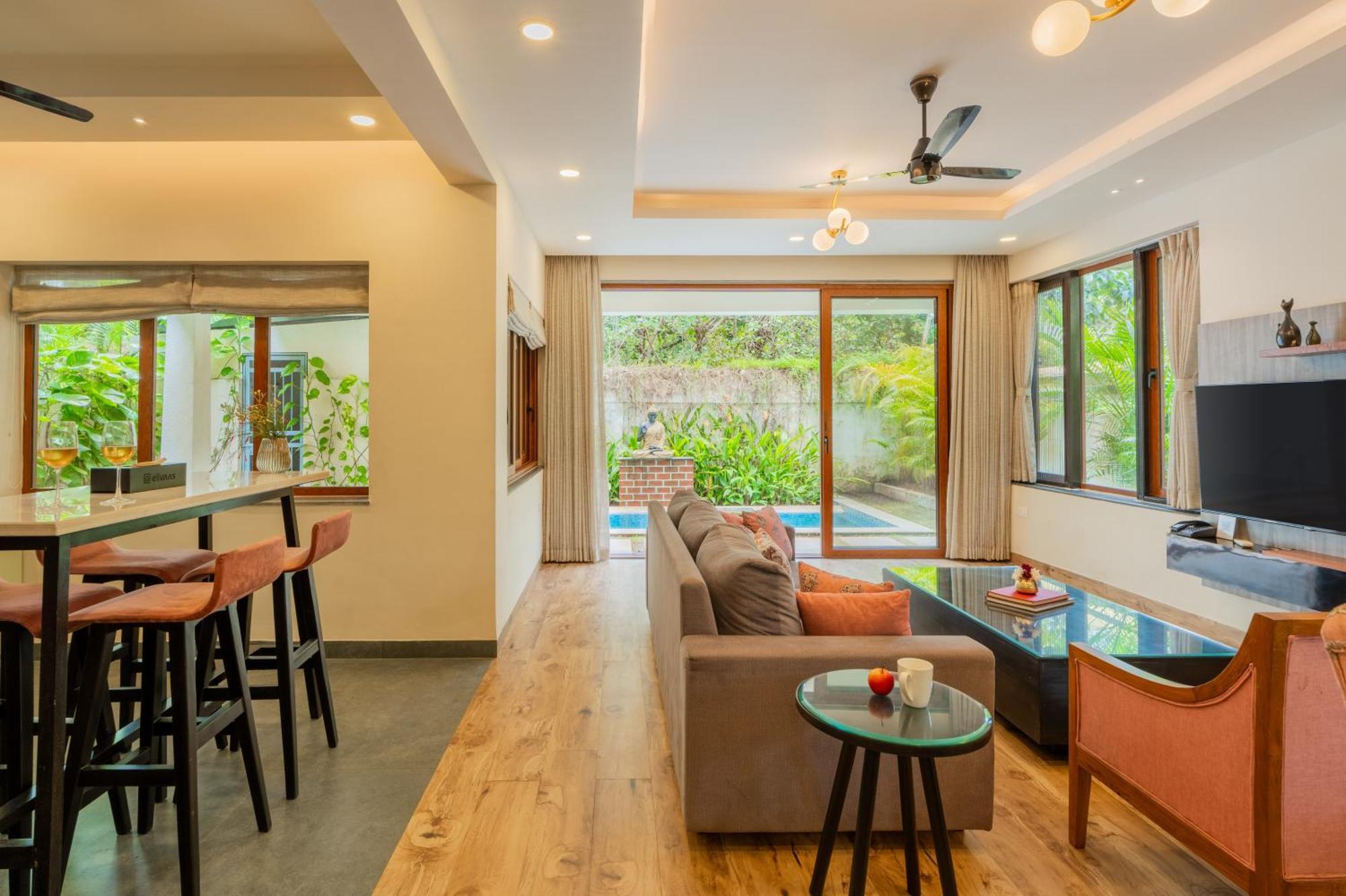 Elivaas 3 Bhk Pvt Pool & Bar - Villa Valerie Oxel Exterior photo