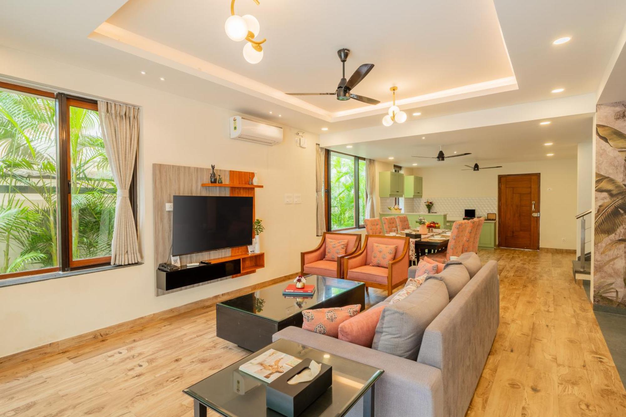 Elivaas 3 Bhk Pvt Pool & Bar - Villa Valerie Oxel Exterior photo